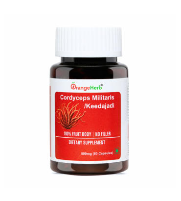 Cordyceps Militaris (Keedajadi) Capsules – 60 Veg Capsules | Orangeherb