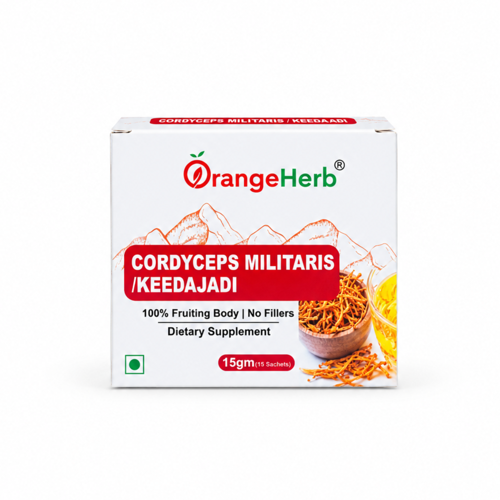 Cordyceps Militaris (Keedajadi) – 15g (15 Sachets)
