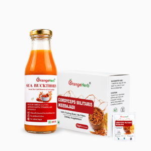 Natural Vitality Combo | Sea Buckthorn Juice 300ml + Cordyceps Militaris Fruiting Body 15g